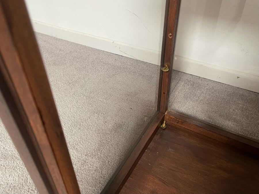 Oak Display Cabinet With Glass On All Sides (No Shelves) 36.5W X 16D X 27H [Photo 6]