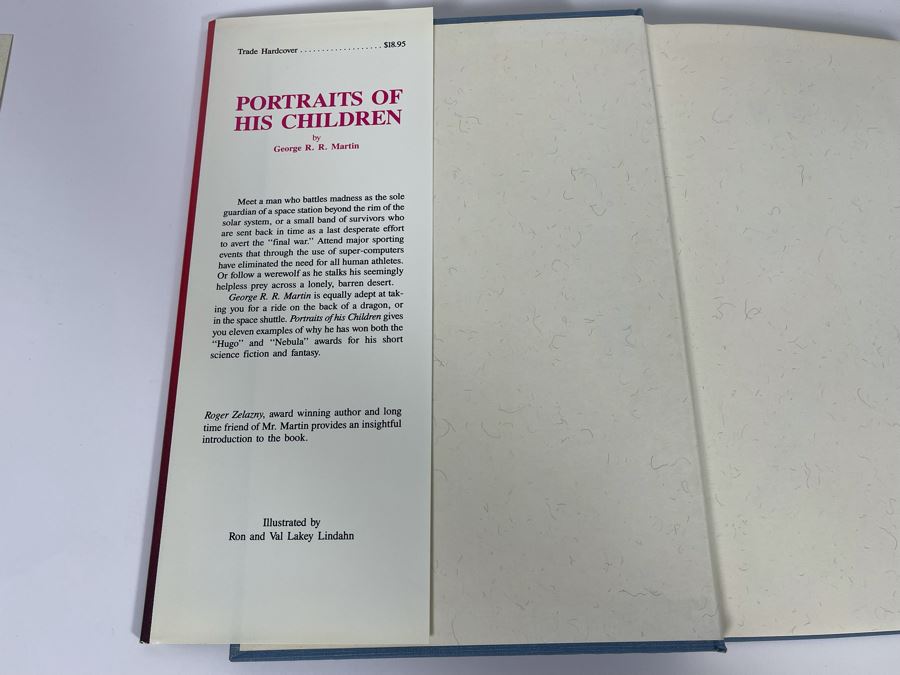 Signed First Edition Hardcover Book Portraits of His Children By George R. R. Martin With Handwritten	Note By George R. R. Martin [Photo 6]