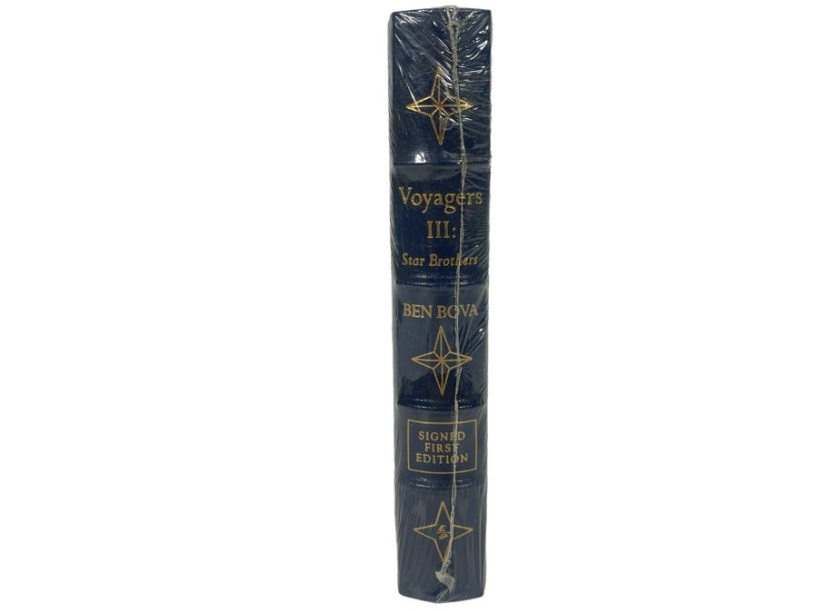 Sealed Signed First Edition Easton Press Book Voyagers III: Star Brothers By Ben Bova [Photo 3]