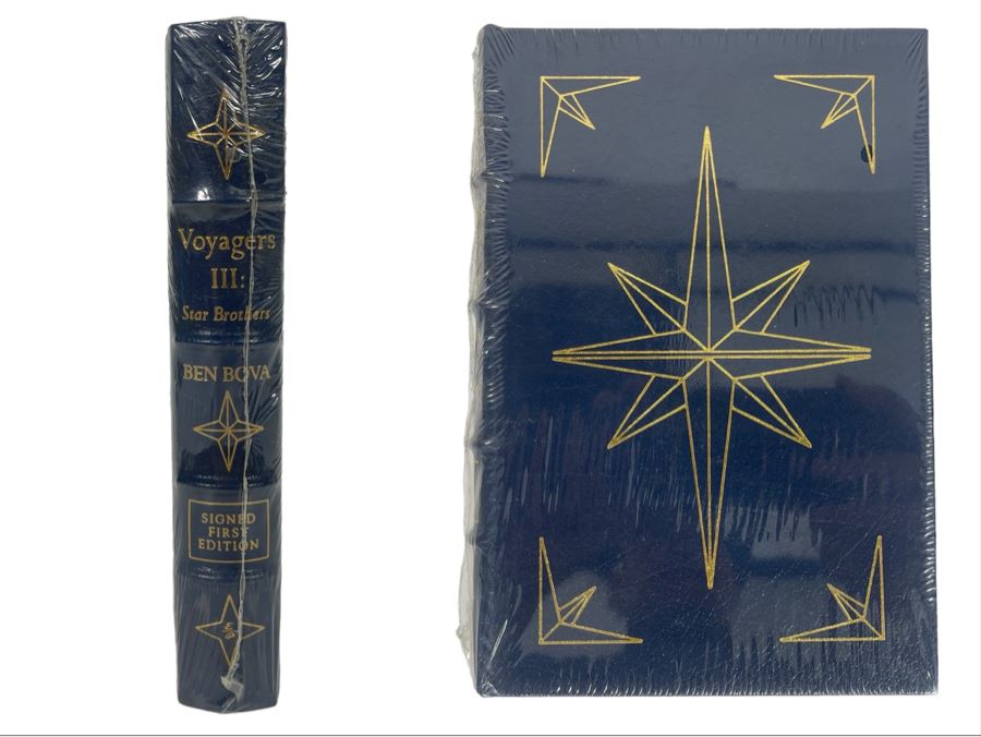 Sealed Signed First Edition Easton Press Book Voyagers III: Star Brothers By Ben Bova [Photo 1]