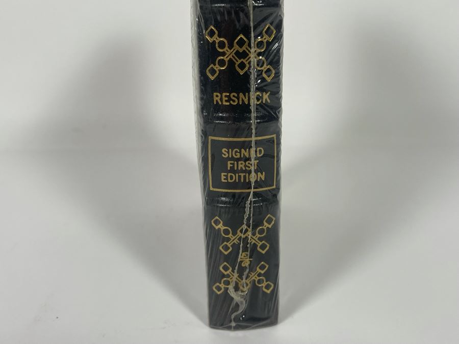 Sealed Signed First Edition Easton Press Book Second Contact By Mike Resnick [Photo 6]