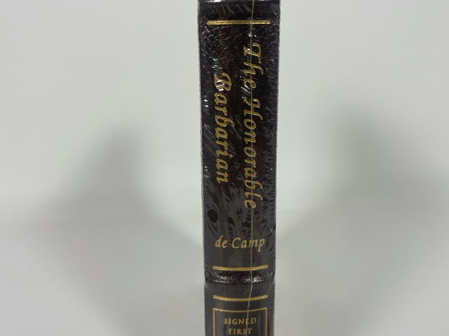 Sealed Signed First Edition Easton Press Book The Honorable Barbarian By L. Sprague De Camp [Photo 5]