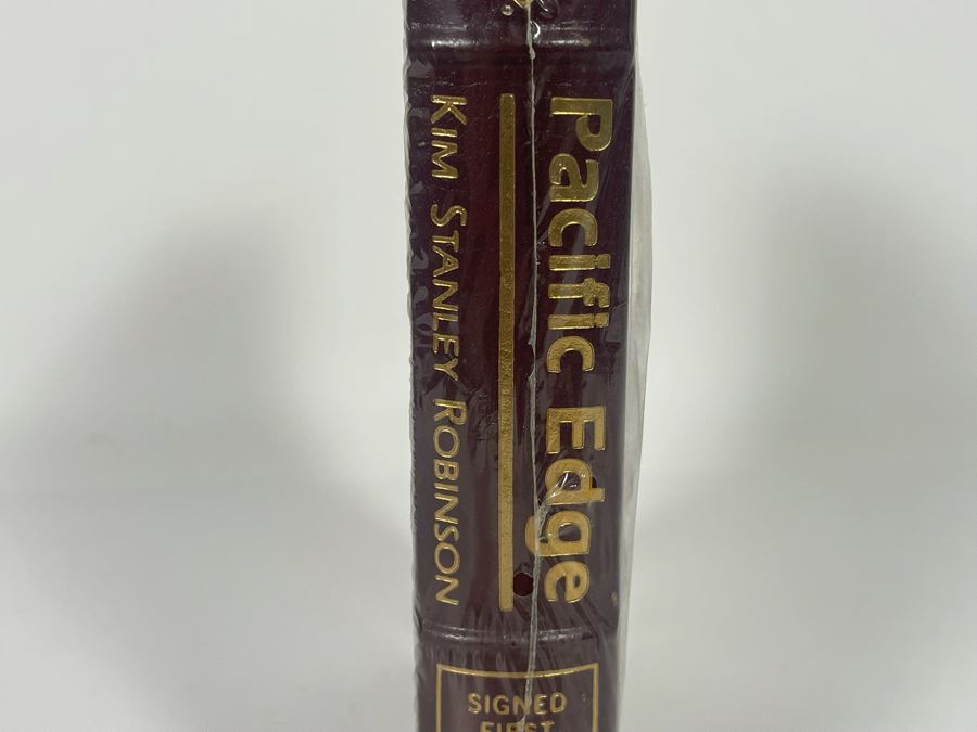 Sealed Signed First Edition Easton Press Book Pacific Edge By Kim Stanley Robinson [Photo 5]