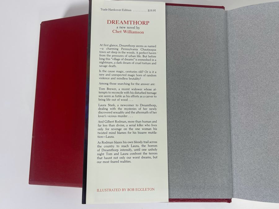 Signed Limited Edition Hardcover Book With Slipcover Dreamthorp By Chet Williamson Signed By Chet Williamson And Bob Eggleton [Photo 5]