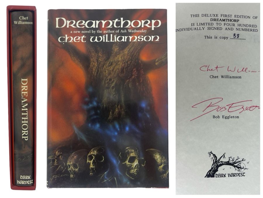 Signed Limited Edition Hardcover Book With Slipcover Dreamthorp By Chet Williamson Signed By Chet Williamson And Bob Eggleton [Photo 1]