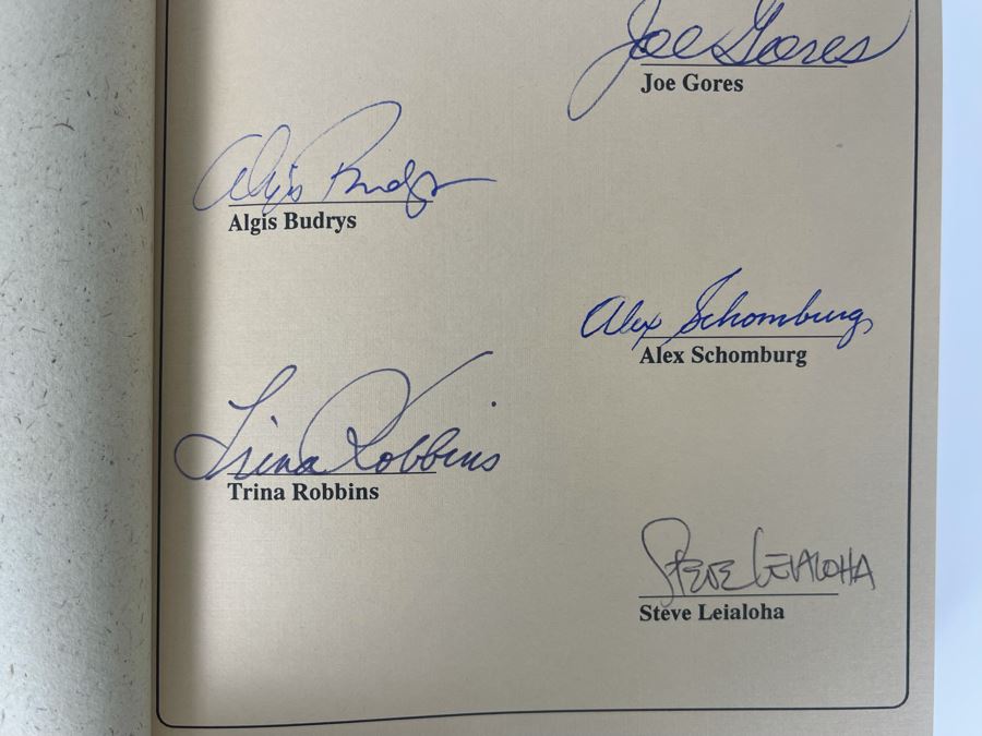 Signed Deluxe Limited First Edition Hardcover Book With Slipcover The Comic Book Killer Signed By Richard Lupoff, Joe Gores, Algis Budrys, Alex Schomburg, Trina Robbins, Steve Leialoha [Photo 8]