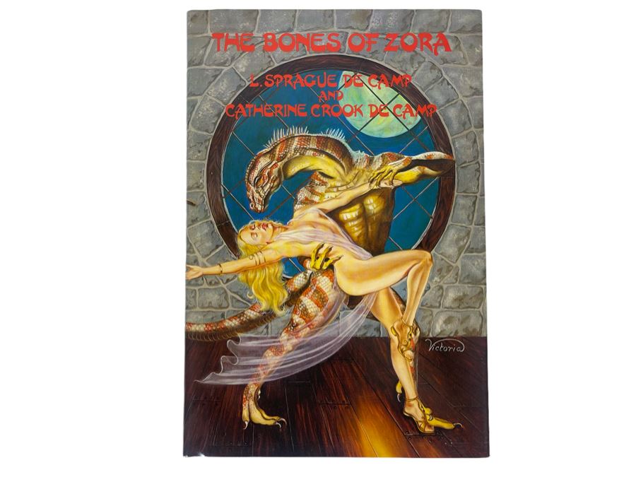 Signed Limited First Edition Hardcover Book With Slipcover The Bones Of Zora Signed By L. Sprague De Camp And Catherine Crook De Camp [Photo 2]