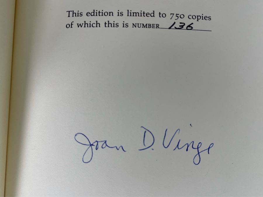 Signed Limited First Edition Hardcover Book With Slipcover World’s End Volume 2 In The Snow Queen Cycle By Joan D. Vinge [Photo 7]