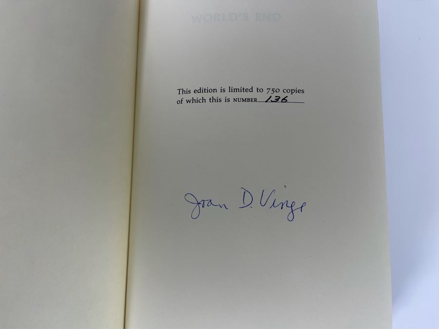 Signed Limited First Edition Hardcover Book With Slipcover World’s End ...