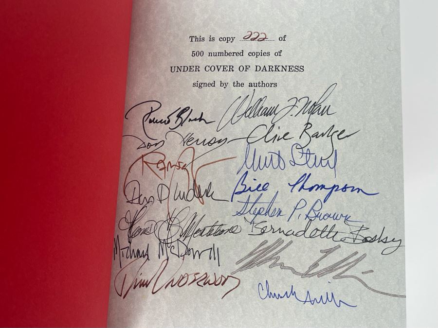 Signed Limited First Edition Hardcover Book With Slipcover Kingdom Of Fear - The World Of Stephen King Signed By 15 Authors [Photo 4]