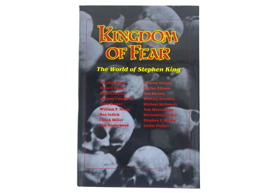 Signed Limited First Edition Hardcover Book With Slipcover Kingdom Of Fear - The World Of Stephen King Signed By 15 Authors [Photo 2]