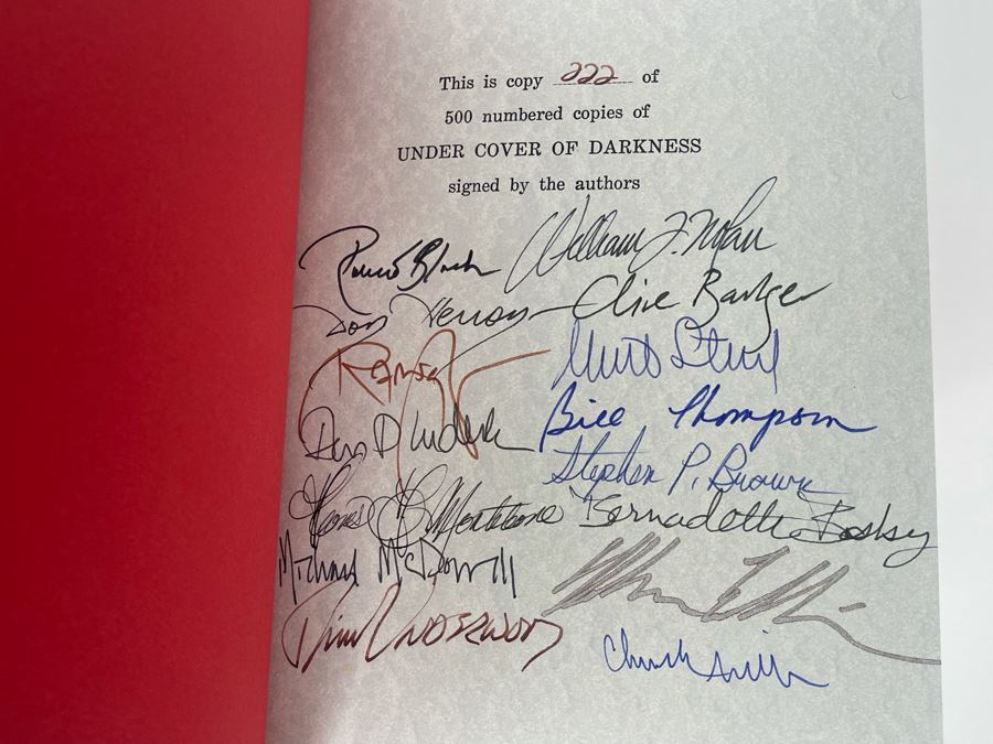 Signed Limited First Edition Hardcover Book With Slipcover Kingdom Of Fear - The World Of Stephen King Signed By 15 Authors [Photo 5]