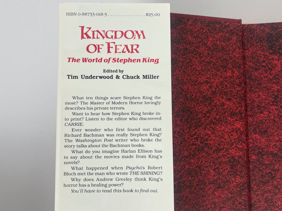 Signed Limited First Edition Hardcover Book With Slipcover Kingdom Of Fear - The World Of Stephen King Signed By 15 Authors [Photo 10]