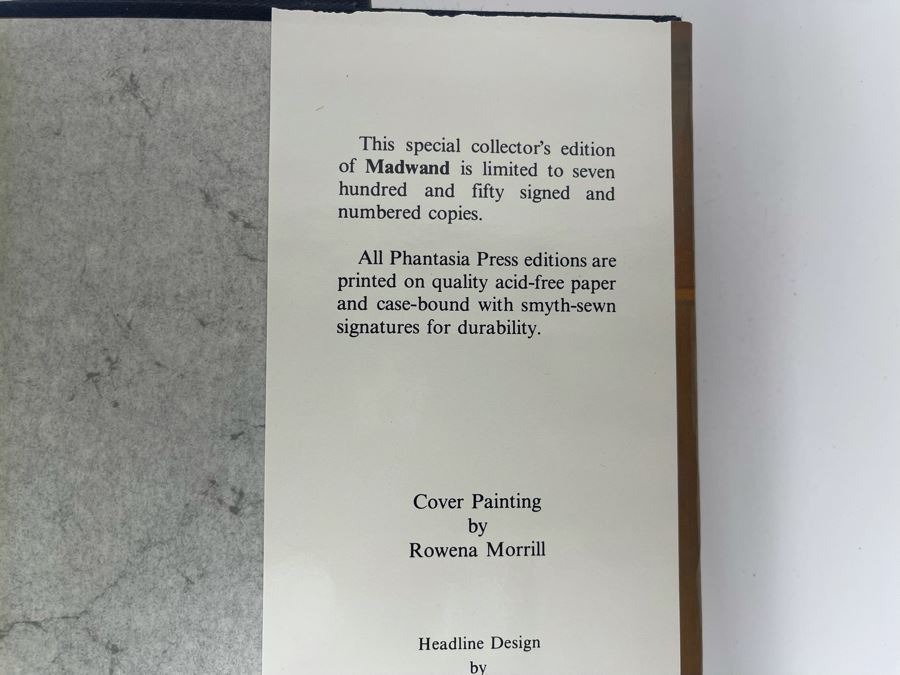Signed Limited First Edition Hardcover Book With Slipcover Madwand By Roger Zelazny [Photo 13]