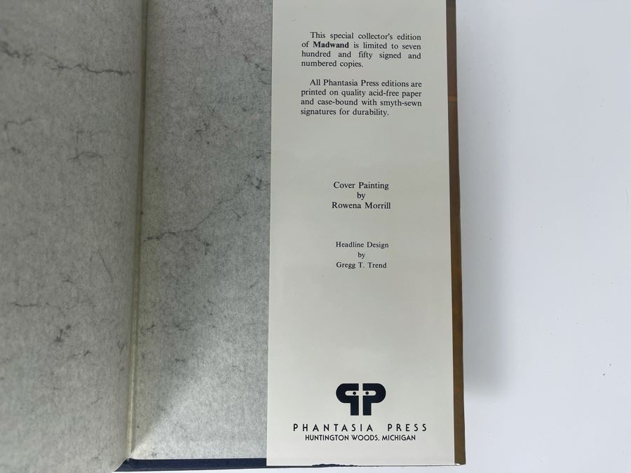 Signed Limited First Edition Hardcover Book With Slipcover Madwand By Roger Zelazny [Photo 12]
