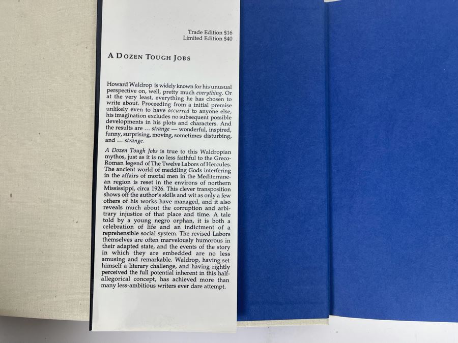 Signed Limited First Edition Hardcover Books Book Set With Slipcover Them Bones And A Dozen Tough Jobs By Howard Waldrop [Photo 4]