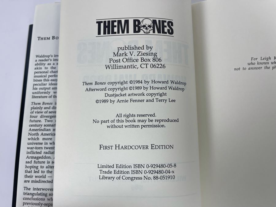 Signed Limited First Edition Hardcover Books Book Set With Slipcover Them Bones And A Dozen Tough Jobs By Howard Waldrop [Photo 13]