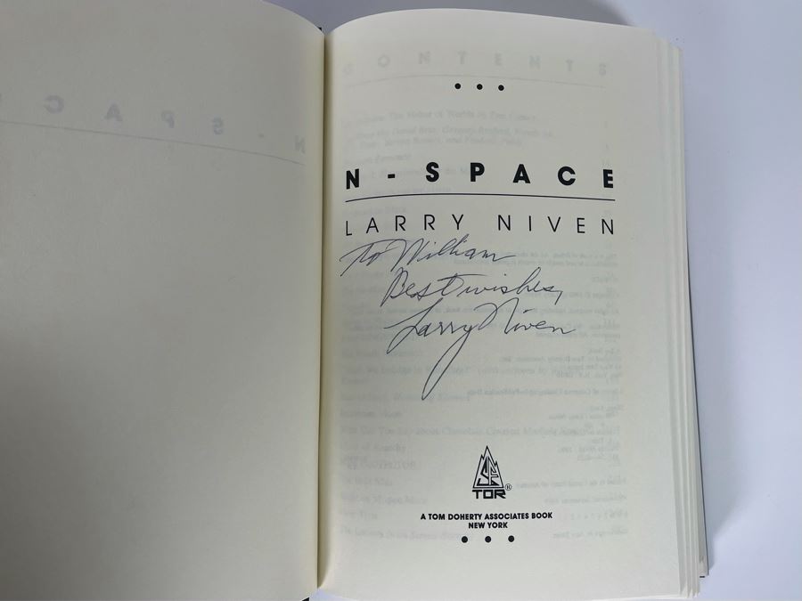 Signed First Edition Hardcover Book N-Space By Larry Niven [Photo 5]