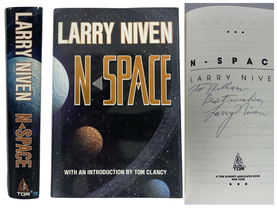 Signed First Edition Hardcover Book N-Space By Larry Niven [Photo 1]