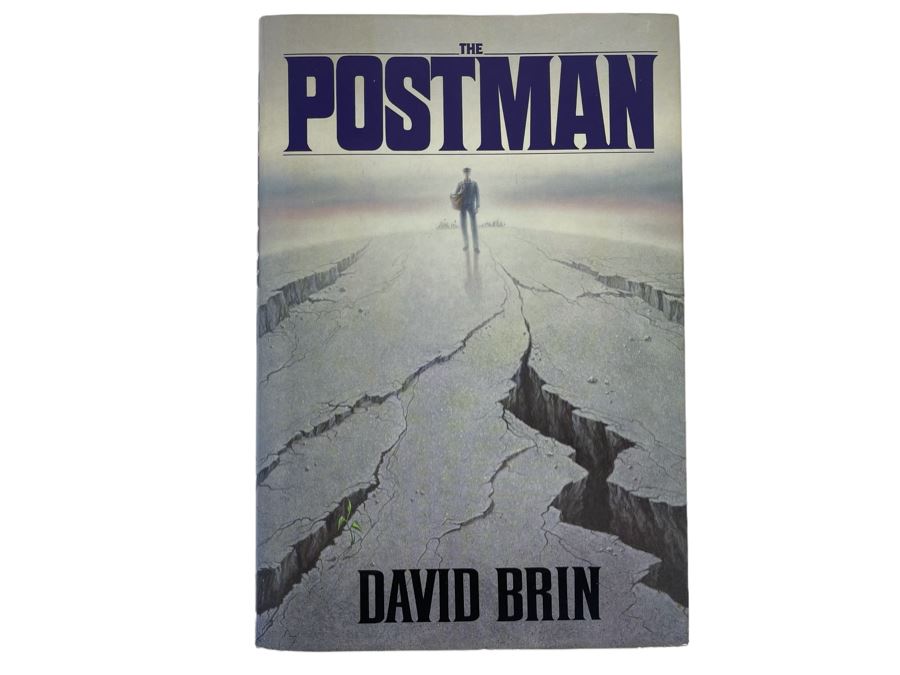 Signed First Edition Hardcover Book The Postman By David Brin [Photo 2]