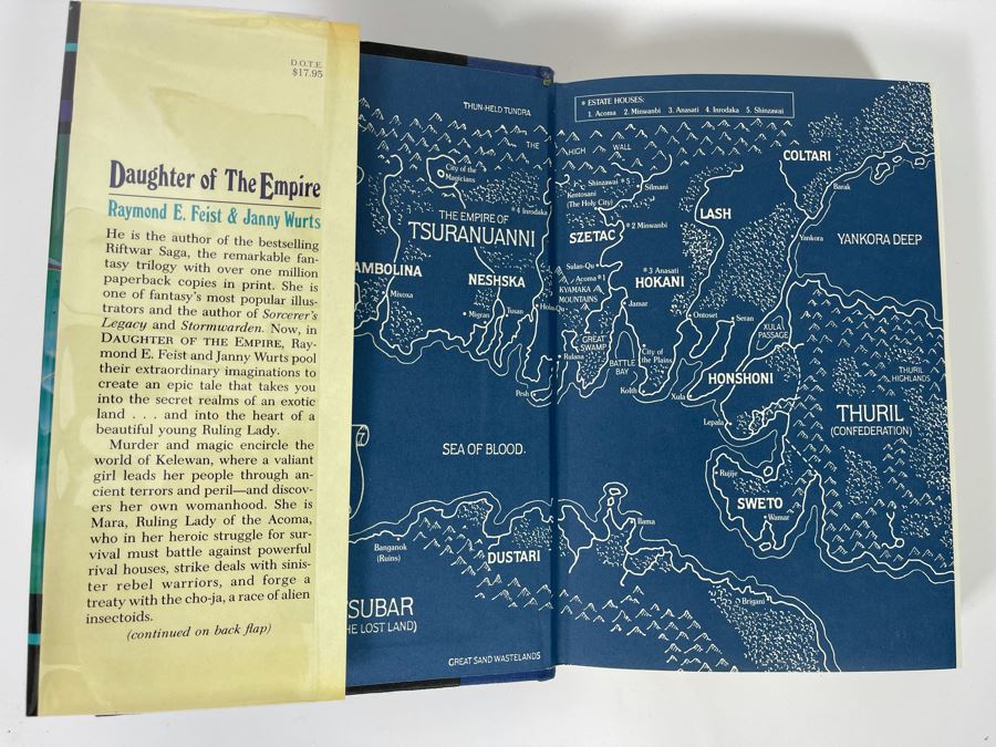 Signed First Edition Hardcover Book Daughter Of The Empire By Raymond E. Feist [Photo 4]