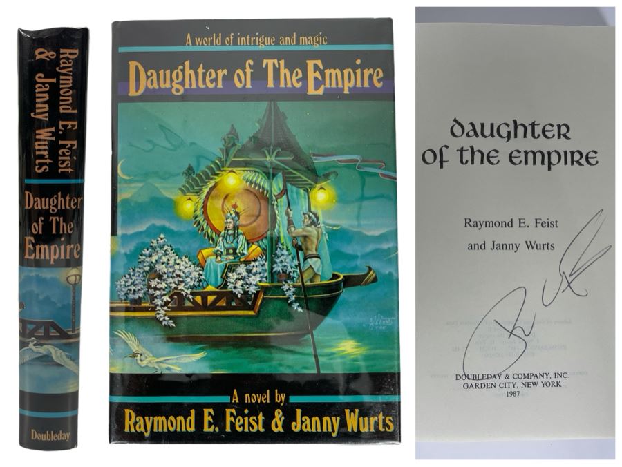Signed First Edition Hardcover Book Daughter Of The Empire By Raymond E. Feist [Photo 1]