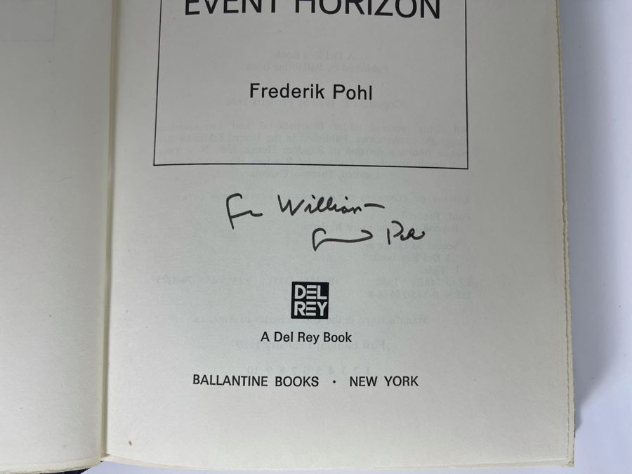 Signed First Edition Hardcover Book Beyond The Blue Event Horizon By Frederik Pohl [Photo 6]