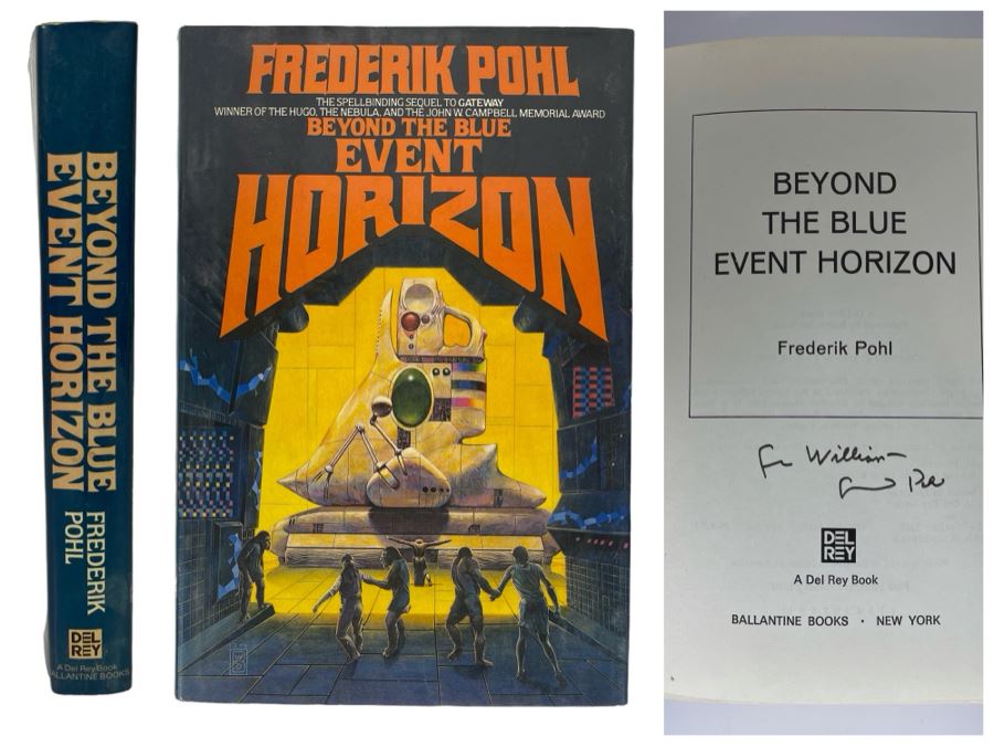Signed First Edition Hardcover Book Beyond The Blue Event Horizon By Frederik Pohl
