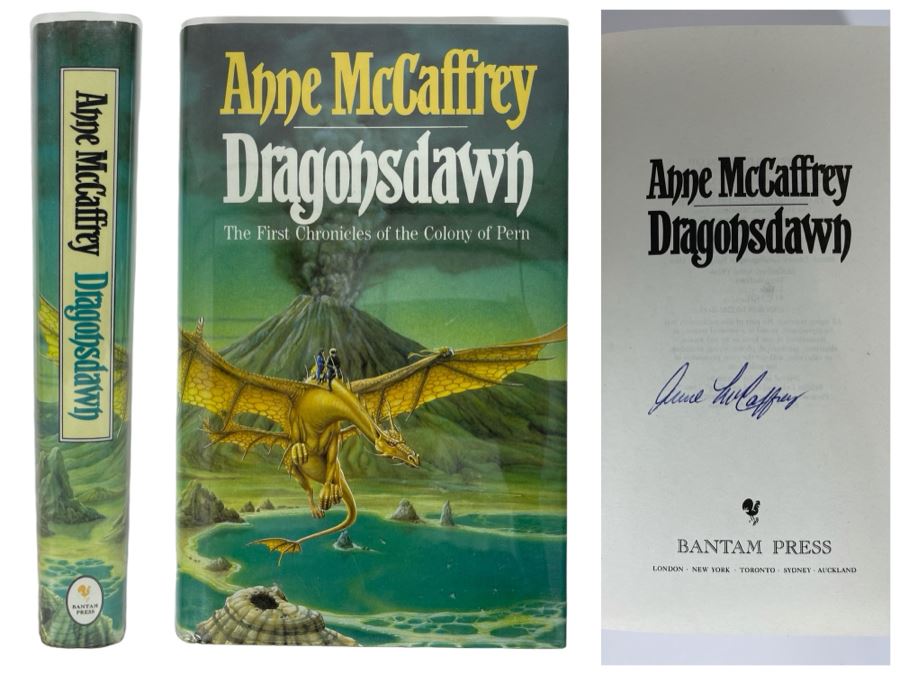 Signed First Edition Hardcover Book Dragonsdawn By Anne McCaffrey