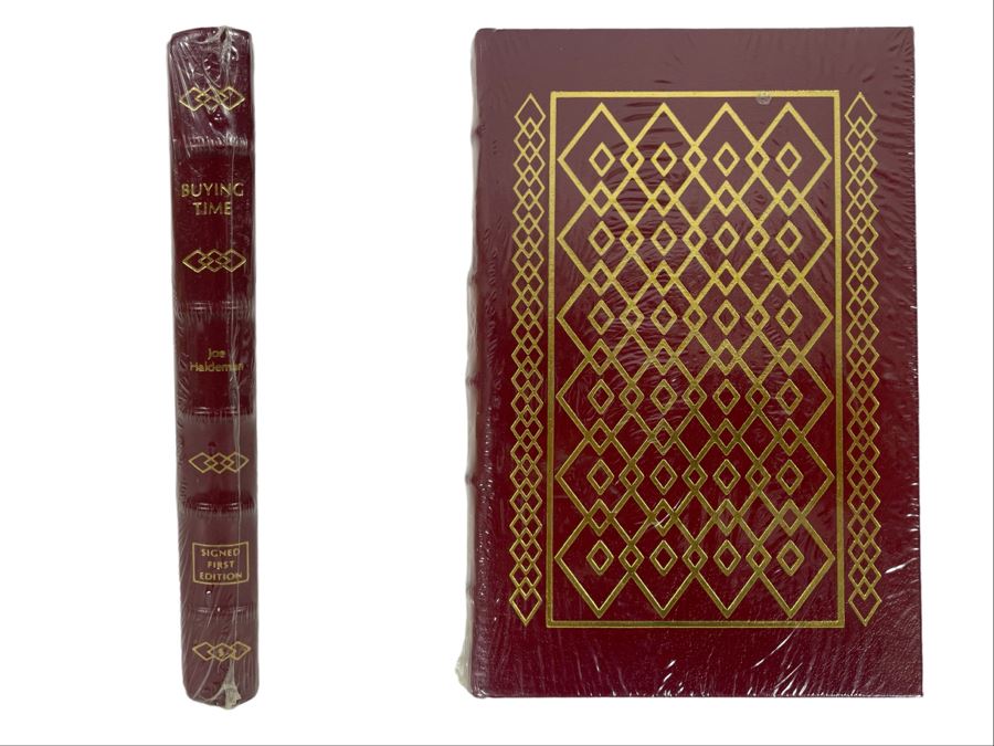 Sealed Signed First Edition Easton Press Book Buying Time By Joe Haldeman