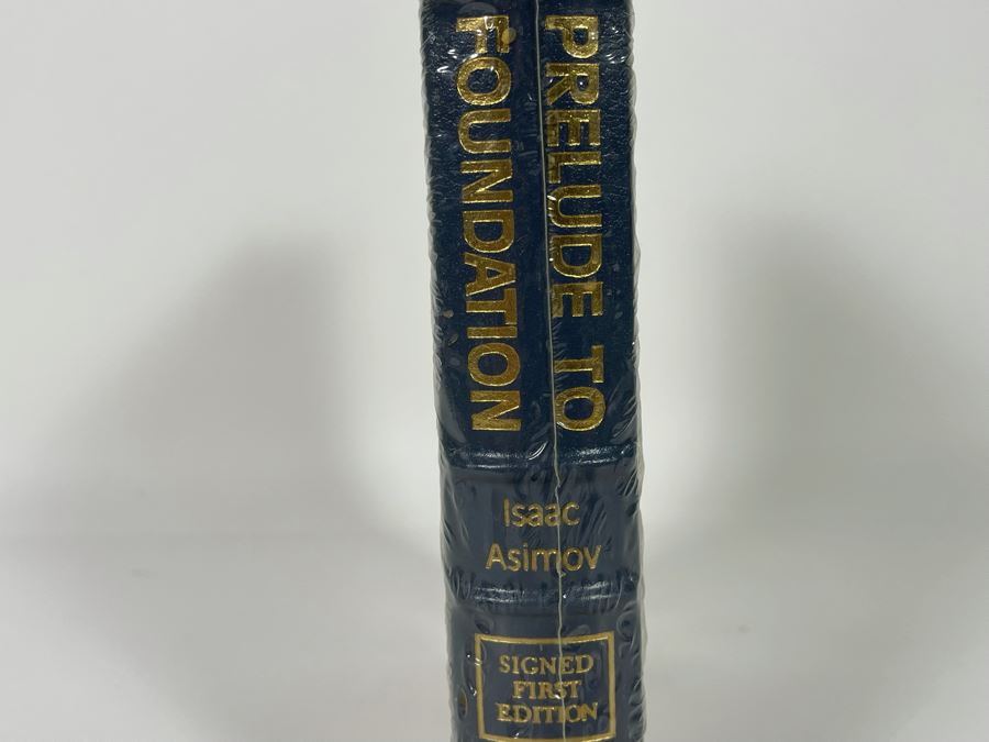 Sealed Signed First Edition Easton Press Book Prelude To Foundation By Isaac Asimov [Photo 5]