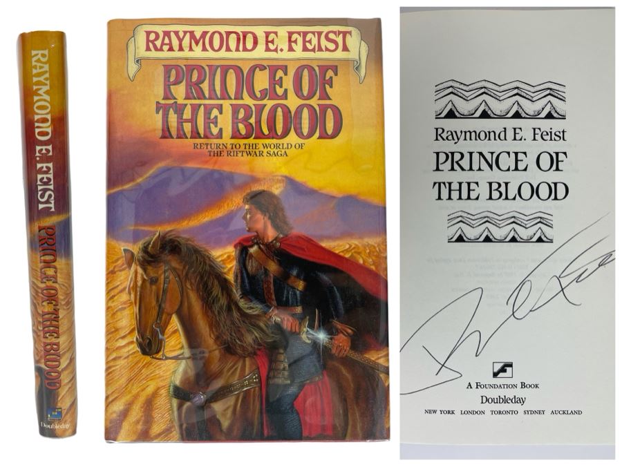 Signed First Edition Hardcover Book Prince Of The Blood By Raymond E. Feist [Photo 1]