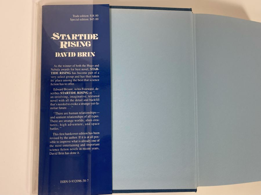 Signed First Edition Hardcover Book Startide Rising By David Brin [Photo 4]