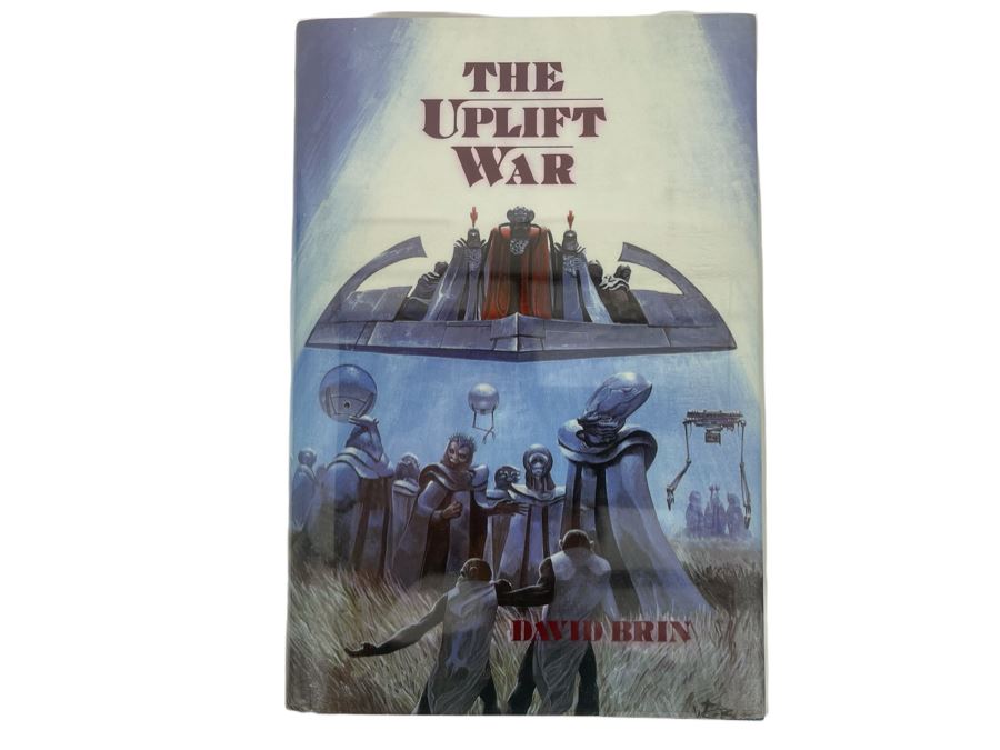 Signed First Edition Hardcover Book The Uplift War By David Brin [Photo 2]