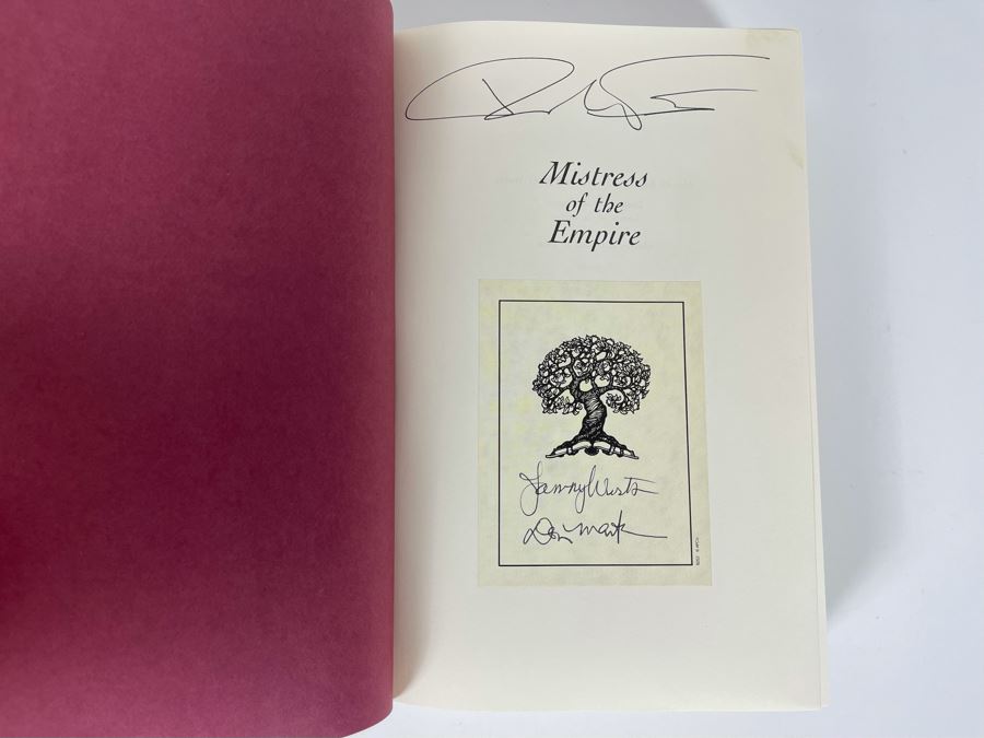 Signed First Edition Hardcover Book Mistress Of The Empire Signed By Raymond E. Feist And Janny Wurts [Photo 5]