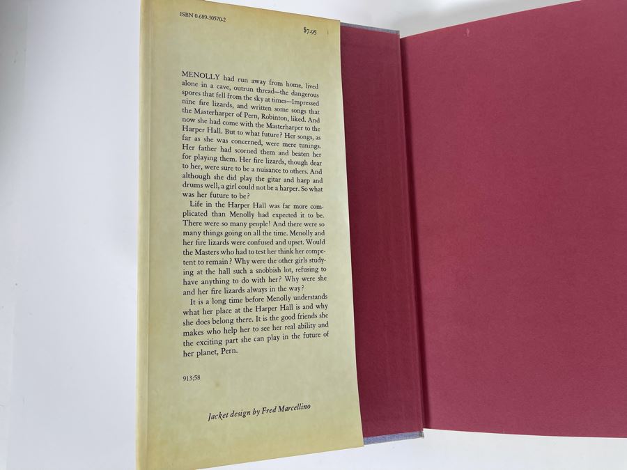 Signed First Edition Hardcover Book Dragonsinger By Anne McCaffrey [Photo 4]