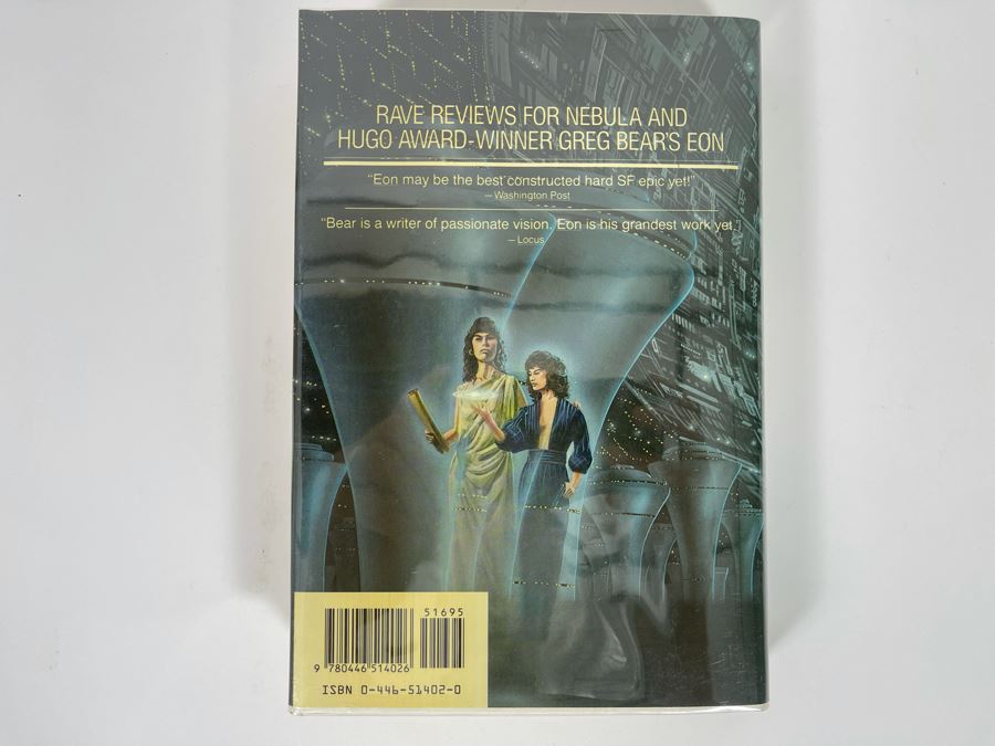 Signed First Printing Hardcover Book Eternity By Greg Bear Signed And Illustrated By Greg Bear [Photo 8]