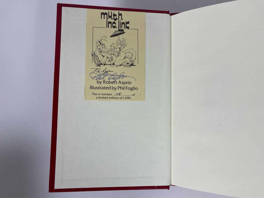 Signed First Edition Hardcover Book With Slipcover M.Y.T.H. Inc. Link ...