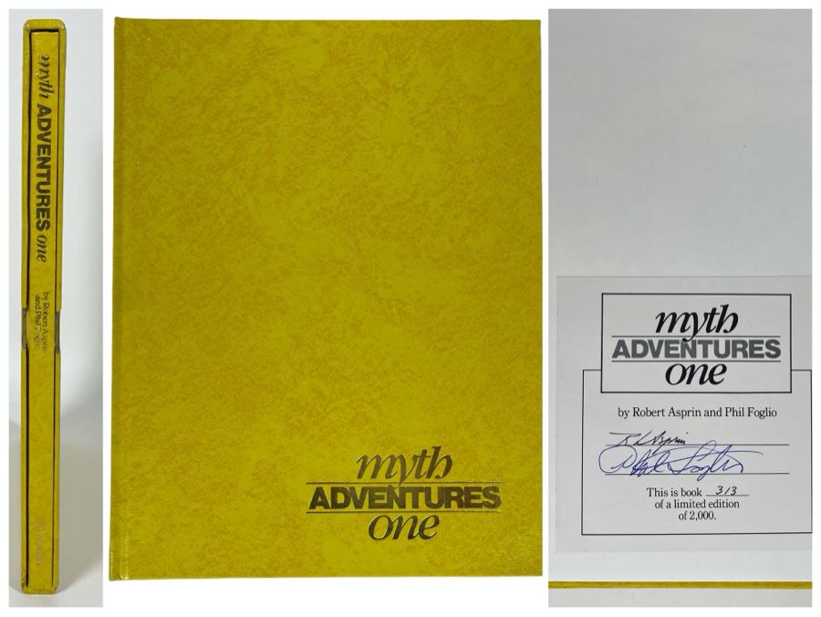 Signed First Edition Hardcover Graphic Novel Book With Slipcover Myth Adventures One Signed By Robert Asprin And Phil Foglio