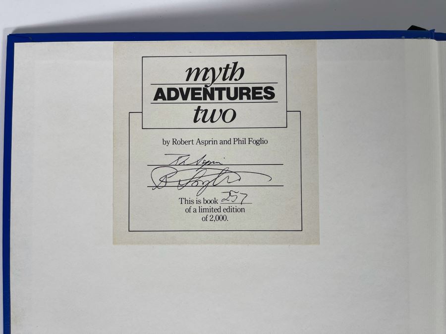 Signed First Edition Hardcover Graphic Novel Book With Slipcover Myth Adventures Two Signed By Robert Asprin And Phil Foglio [Photo 6]