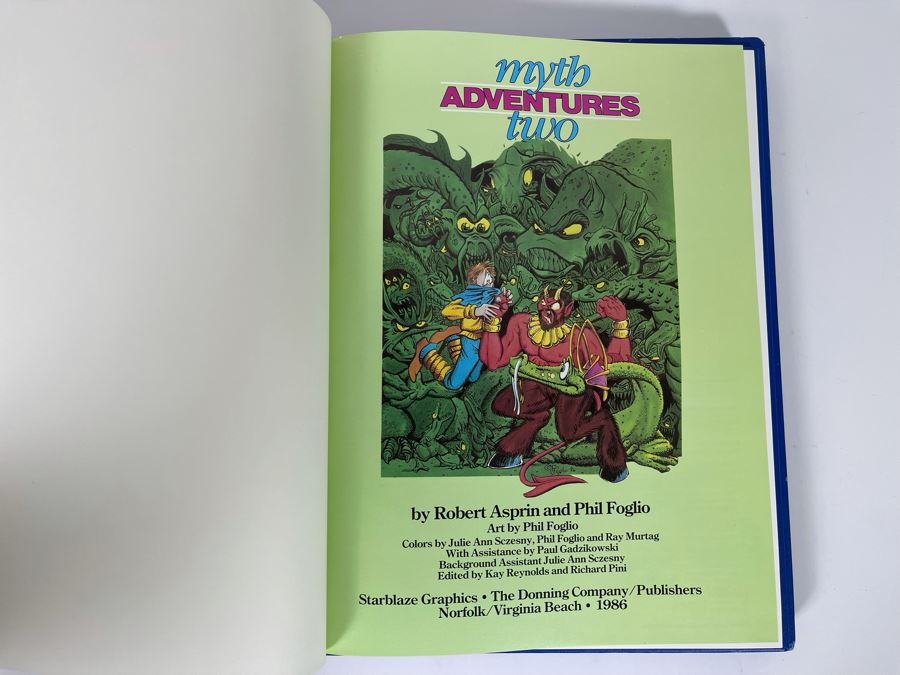 Signed First Edition Hardcover Graphic Novel Book With Slipcover Myth Adventures Two Signed By Robert Asprin And Phil Foglio [Photo 7]