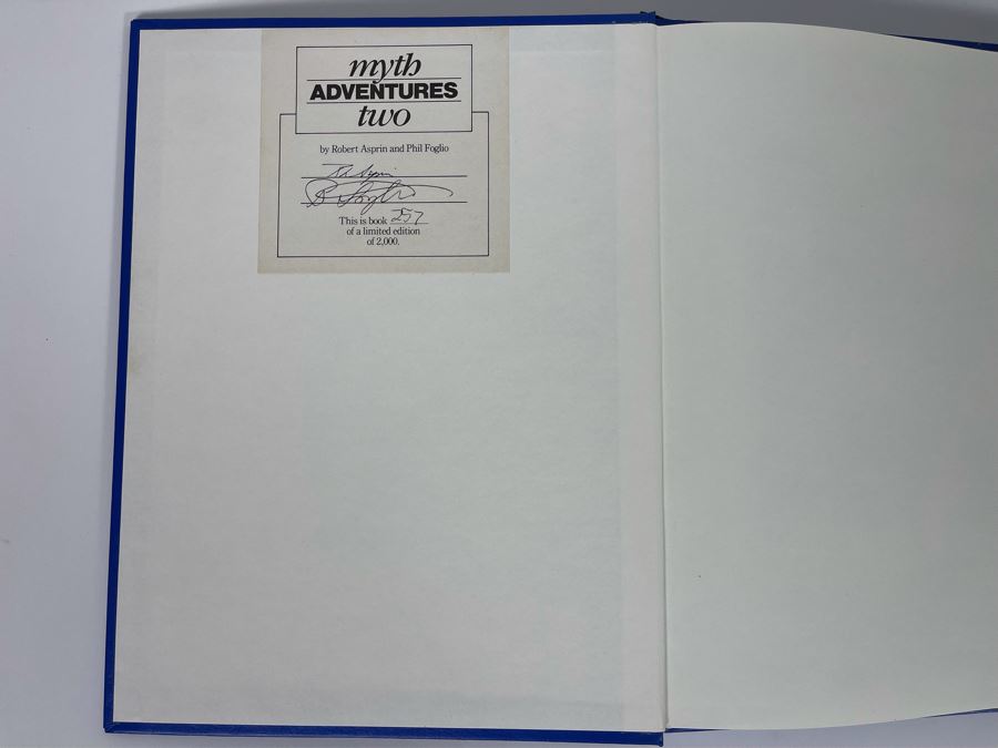 Signed First Edition Hardcover Graphic Novel Book With Slipcover Myth Adventures Two Signed By Robert Asprin And Phil Foglio [Photo 5]