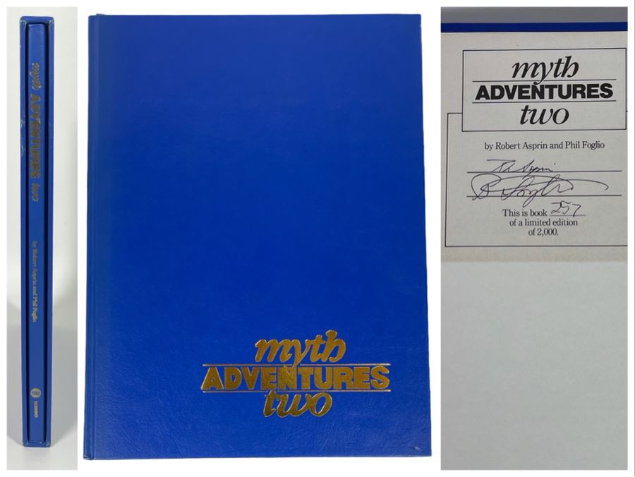 Signed First Edition Hardcover Graphic Novel Book With Slipcover Myth Adventures Two Signed By Robert Asprin And Phil Foglio [Photo 1]