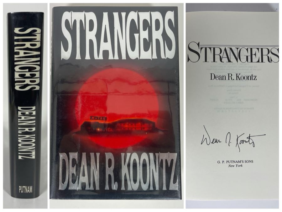 Signed First Edition Hardcover Book Strangers By Dean R. Koontz [Photo 1]