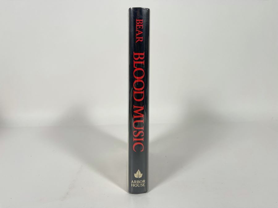 Signed First Edition Hardcover Book Blood Music By Greg Bear Signed And Illustrated By Greg Bear [Photo 3]