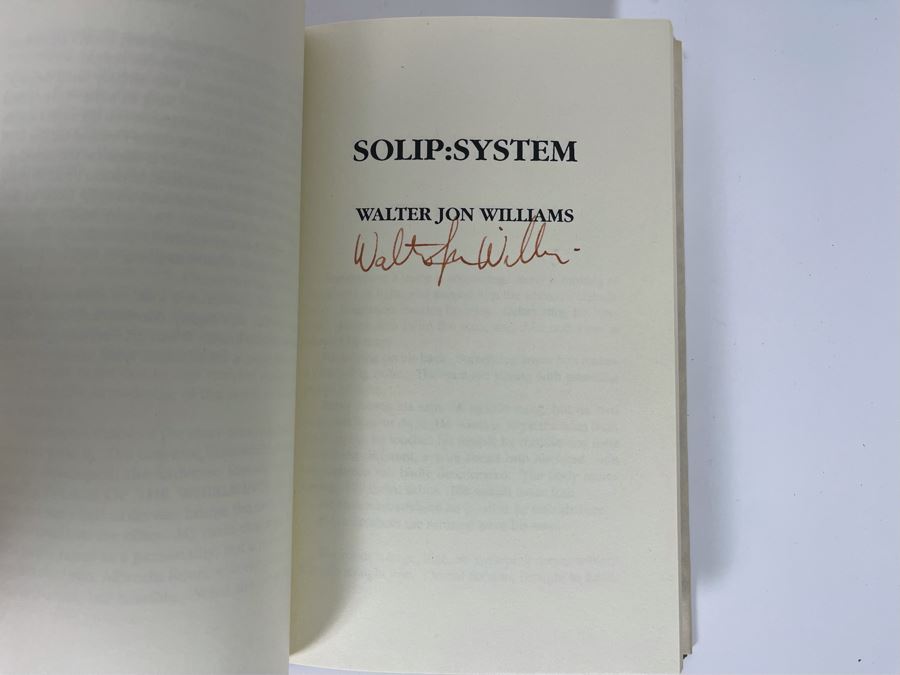 Signed Limited Edition Hardcover Book Solid: System By Walter Jon Williams [Photo 7]