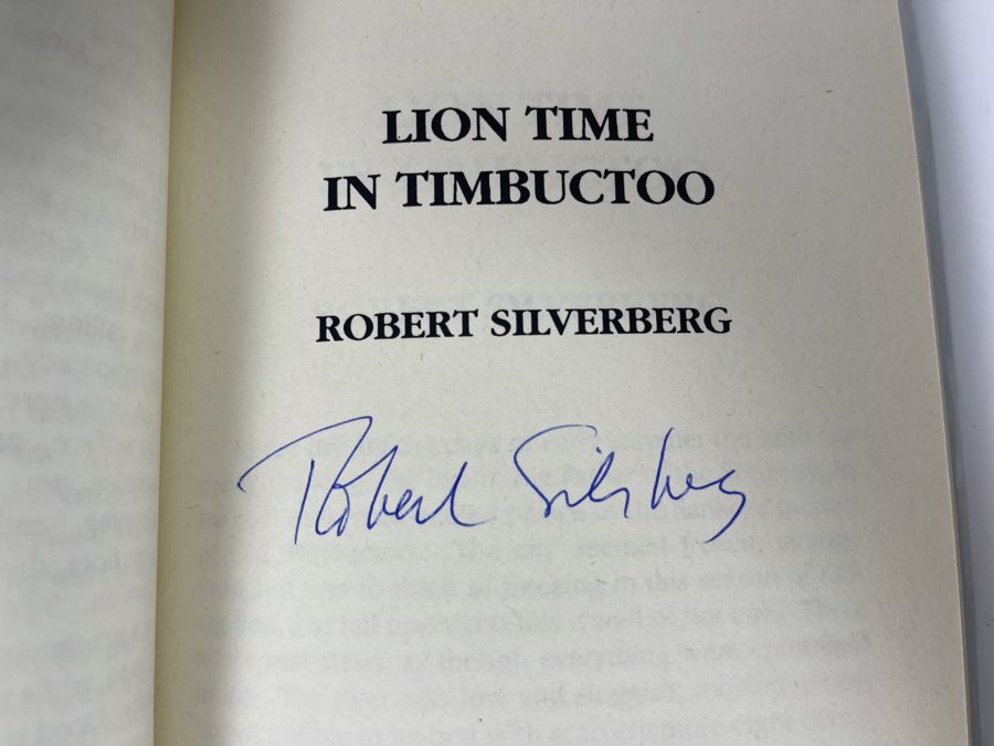 Signed First Edition Hardcover Book Lion Time In Timbuctoo By Robert Silverberg [Photo 16]