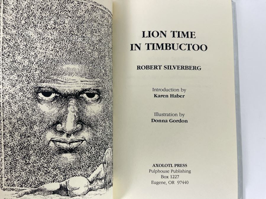 Signed First Edition Hardcover Book Lion Time In Timbuctoo By Robert Silverberg [Photo 5]