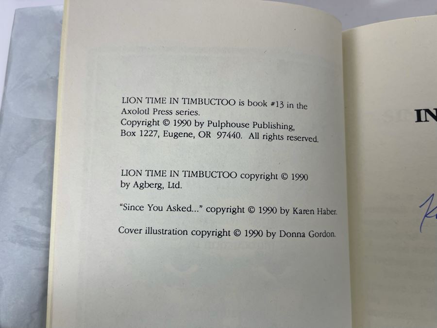 Signed First Edition Hardcover Book Lion Time In Timbuctoo By Robert Silverberg [Photo 12]