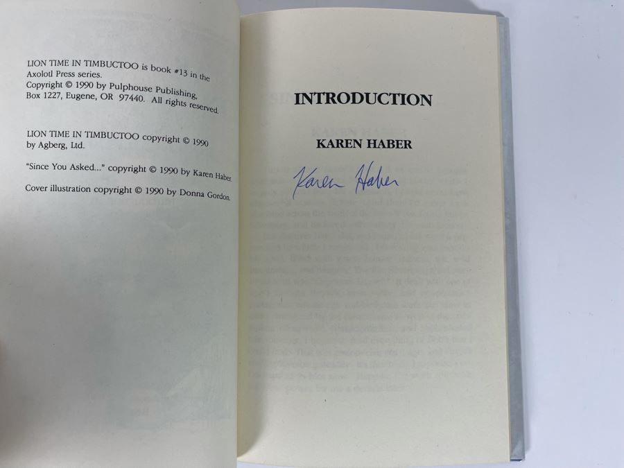 Signed First Edition Hardcover Book Lion Time In Timbuctoo By Robert Silverberg [Photo 6]